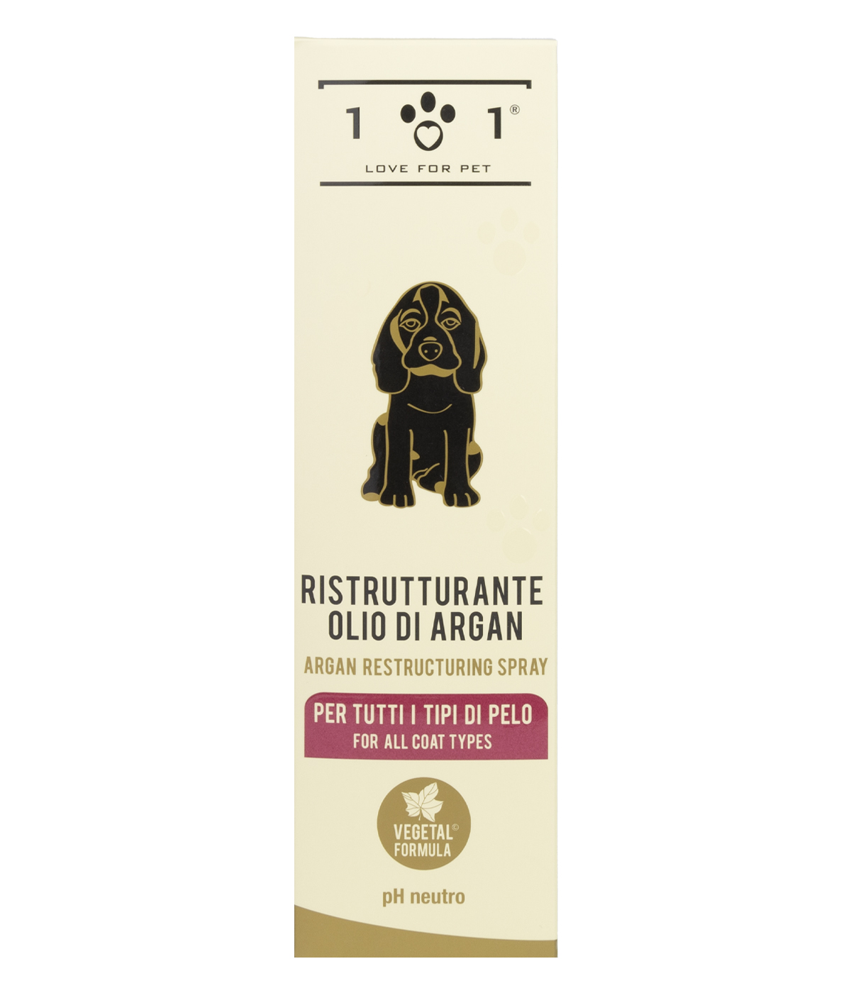 Spray reestructurante con aceite de argán Linea 101 para mantenimiento del manto