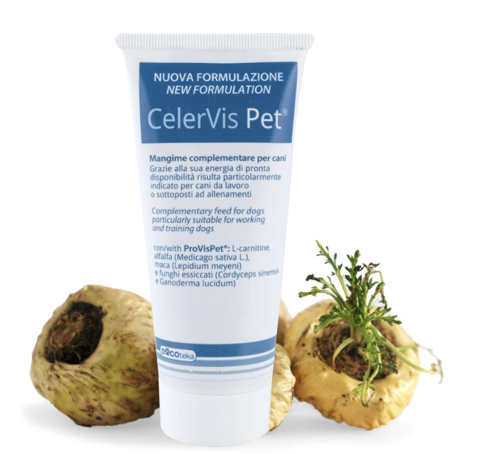 Celervis Pet. Para perros y gatos. Aporta una reserva de energía prolongada.