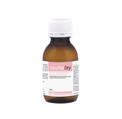 INcopet Dry. Para perros y gatos. Bienestar de las vías urinarias. Bienestar en la micción.